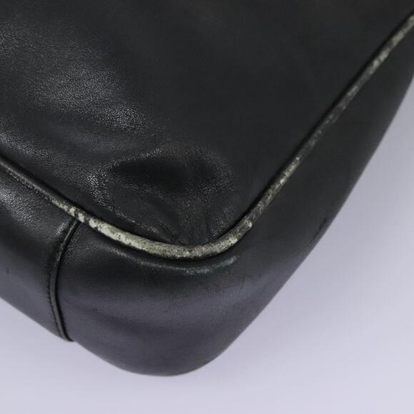 GUCCI Bamboo Shoulder Bag Leather Black Gold 001 3754 001 3754 - Picture 11 of 16